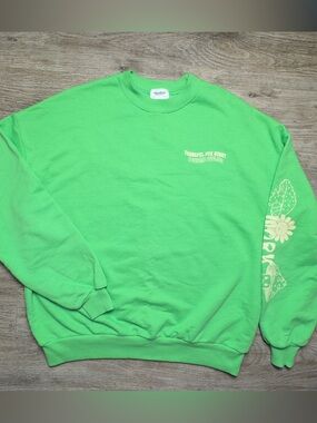Pull&Bear Mint Green Crewneck Sweatshirt